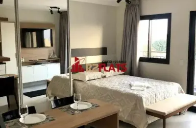 Flat com 1 quarto para alugar na Avenida das Carinas, 301, Indianópolis, São Paulo