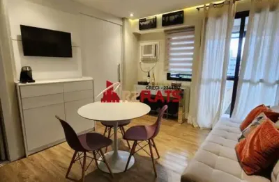 Flat com 1 quarto para alugar na Avenida Ibijaú, 364, Moema, São Paulo