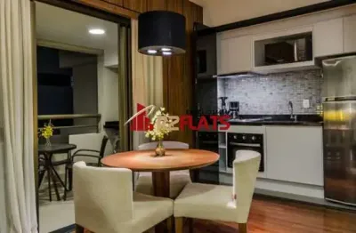 Flat com 2 quartos para alugar na Rua Ribeiro do Vale, 152, Brooklin Paulista, São Paulo