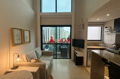 Flat com 1 quarto para alugar na Avenida Ibijaú, 355, Moema, São Paulo