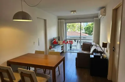 Flat com 1 quarto para alugar na Rua Juquis, 391, Moema, São Paulo