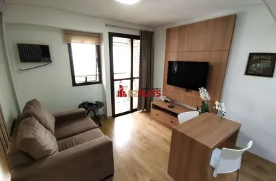 Flat com 1 quarto para alugar na Avenida Ibijaú, 364, Moema, São Paulo