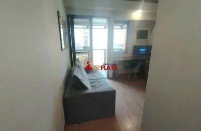 Flat com 1 quarto para alugar na Avenida Ibijaú, 364, Moema, São Paulo