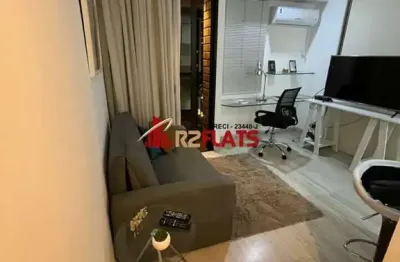 Flat com 1 quarto para alugar na Avenida Ibijaú, 364, Moema, São Paulo