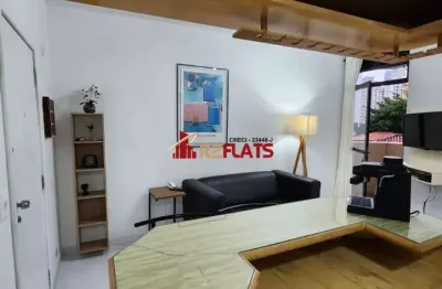 Flat com 1 quarto para alugar na Avenida Miruna, 399, Moema, São Paulo
