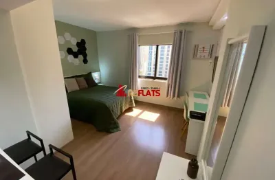 Flat com 1 quarto para alugar na Avenida Ibijaú, 364, Moema, São Paulo