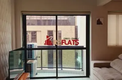 Flat com 2 quartos para alugar na Avenida Ibijaú, 355, Moema, São Paulo