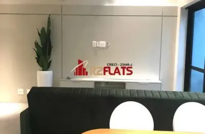 Flat com 2 quartos para alugar na Avenida Ibijaú, 355, Moema, São Paulo