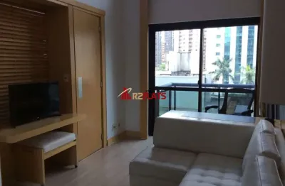 Flat com 1 quarto para alugar na Avenida Ibijaú, 355, Moema, São Paulo