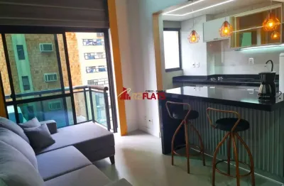 Flat com 1 quarto para alugar na Avenida Ibijaú, 355, Moema, São Paulo