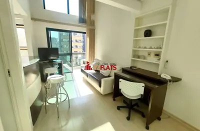 Flat com 1 quarto para alugar na Avenida Ibijaú, 355, Moema, São Paulo