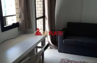 Flat com 1 quarto para alugar na Avenida Ibijaú, 364, Moema, São Paulo