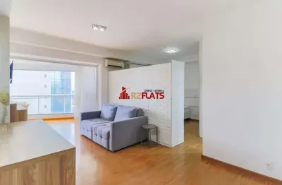 Flat com 1 quarto para alugar na Rua Sansão Alves dos Santos, 343, Brooklin, São Paulo