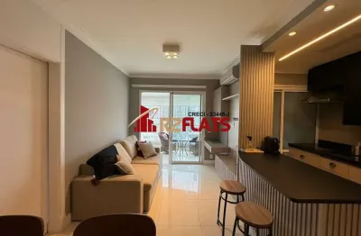 Flat com 1 quarto para alugar na Rua Sansão Alves dos Santos, 343, Brooklin, São Paulo
