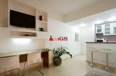 Flat com 1 quarto para alugar na Avenida Ibijaú, 364, Moema, São Paulo
