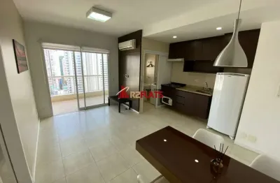 Flat com 1 quarto para alugar na Rua Sansão Alves dos Santos, 343, Brooklin, São Paulo