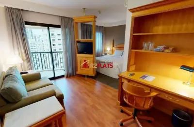 Flat com 1 quarto para alugar na Avenida Jandira, 501, Moema, São Paulo