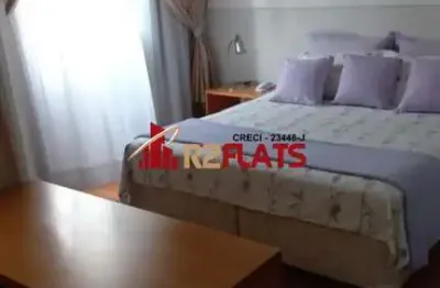 Flat com 1 quarto para alugar na Avenida Rouxinol, 57, Moema, São Paulo