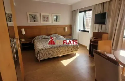 Flat com 1 quarto para alugar na Avenida Rouxinol, 57, Moema, São Paulo