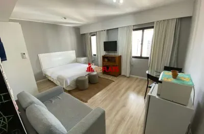 Flat com 1 quarto à venda na Avenida Rouxinol, 87, Moema, São Paulo