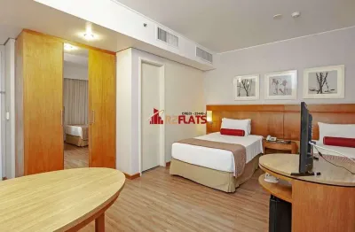 Flat com 1 quarto à venda na Avenida Rouxinol, 57, Moema, São Paulo