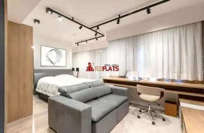 Flat com 1 quarto à venda na Avenida Rouxinol, 57, Moema, São Paulo