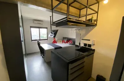Flat com 1 quarto à venda na Avenida Ibijaú, 364, Moema, São Paulo