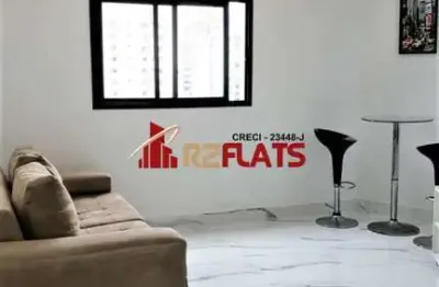 Flat com 1 quarto à venda na Avenida Miruna, 399, Moema, São Paulo