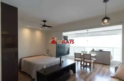 Flat com 1 quarto para alugar na Avenida Santo Amaro, 3131, Brooklin, São Paulo