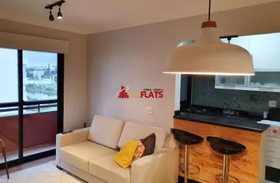 Flat com 2 quartos para alugar na Rua Sansão Alves dos Santos, 373, Brooklin, São Paulo