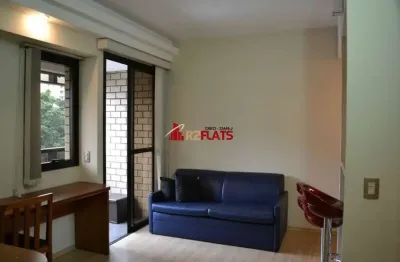 Flat com 1 quarto à venda na Avenida Ibijaú, 364, Moema, São Paulo