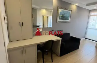 Flat com 1 quarto para alugar na Avenida Miruna, 399, Moema, São Paulo