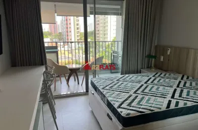 Flat com 1 quarto para alugar na Avenida dos Eucaliptos, 815, Moema, São Paulo