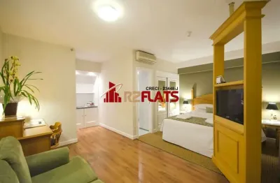 Flat com 1 quarto à venda na Avenida Jandira, 501, Moema, São Paulo