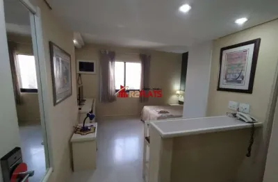 Flat com 1 quarto para alugar na Avenida Ibijaú, 364, Moema, São Paulo