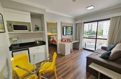 Flat com 1 quarto para alugar na Alameda dos Anapurus, 1661, Moema, São Paulo