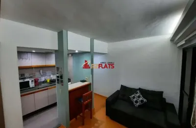 Flat com 1 quarto à venda na Avenida Ibijaú, 364, Moema, São Paulo