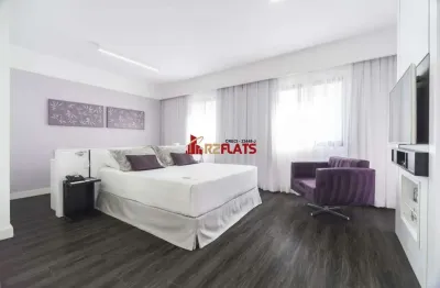Flat com 1 quarto para alugar na Avenida Macuco, 595, Moema, São Paulo