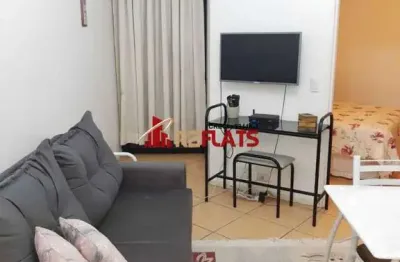 Flat com 1 quarto para alugar na Avenida Miruna, 399, Moema, São Paulo