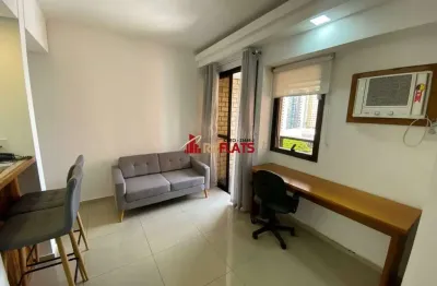 Flat com 1 quarto para alugar na Avenida Ibijaú, 364, Moema, São Paulo