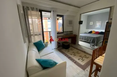 Flat com 1 quarto para alugar na Avenida Ibijaú, 364, Moema, São Paulo