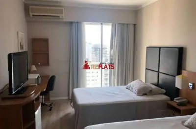 Flat com 1 quarto para alugar na Avenida Sabiá, 825, Moema, São Paulo