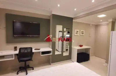 Flat com 1 quarto à venda na Avenida Ibijaú, 364, Moema, São Paulo