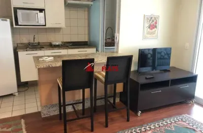 Flat com 1 quarto para alugar na Rua Sansão Alves dos Santos, 343, Brooklin, São Paulo