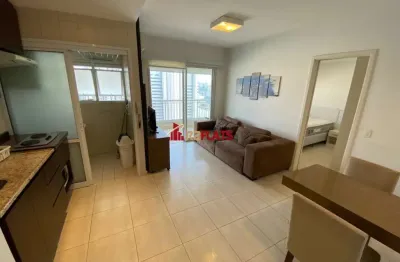 Flat com 1 quarto para alugar na Rua Sansão Alves dos Santos, 343, Brooklin, São Paulo