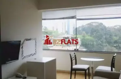 Flat com 1 quarto para alugar na Rua Doutor Chibata Miyakoshi, 183, Paraíso do Morumbi, São Paulo
