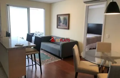 Flat com 1 quarto para alugar na Rua Sansão Alves dos Santos, 343, Brooklin, São Paulo