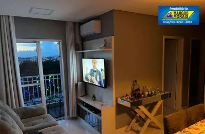 Apartamento com 2 dormitórios para alugar, 57 m² por r$ 2.986,00/mês - jardim são carlos - sorocaba/sp