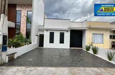 R$499 mil. linda casa térrea com 2 vagas de garagem – espaço jardinado – fachada em ripado porta entrada invisível pivotante com fechadura eletrônica