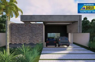 Maravilhosa casa térrea com ambientes integrados sala dois ambientes, cozinha, espaço gourmet, 4 suítes.